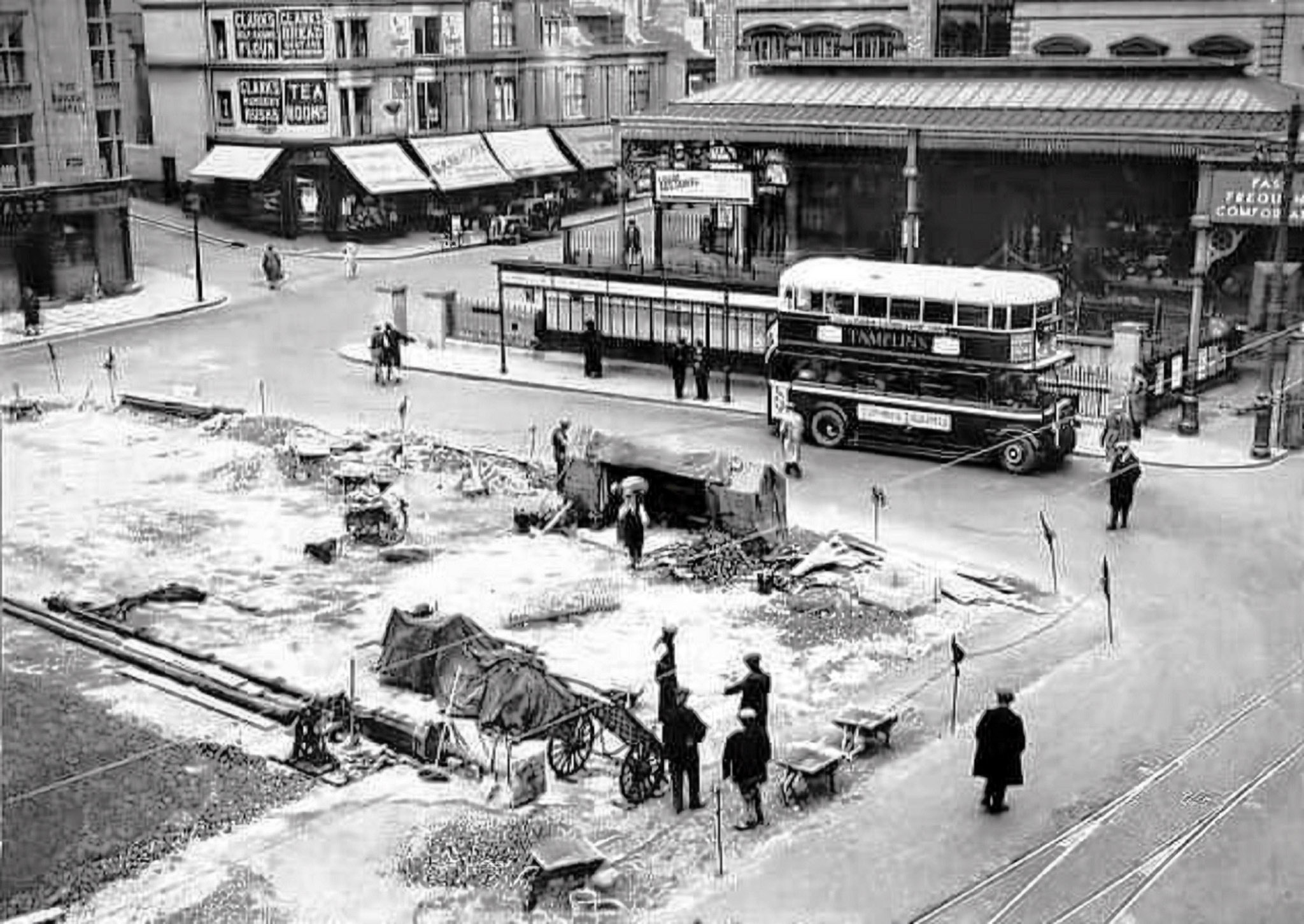 Junction_Road bus stands under construction